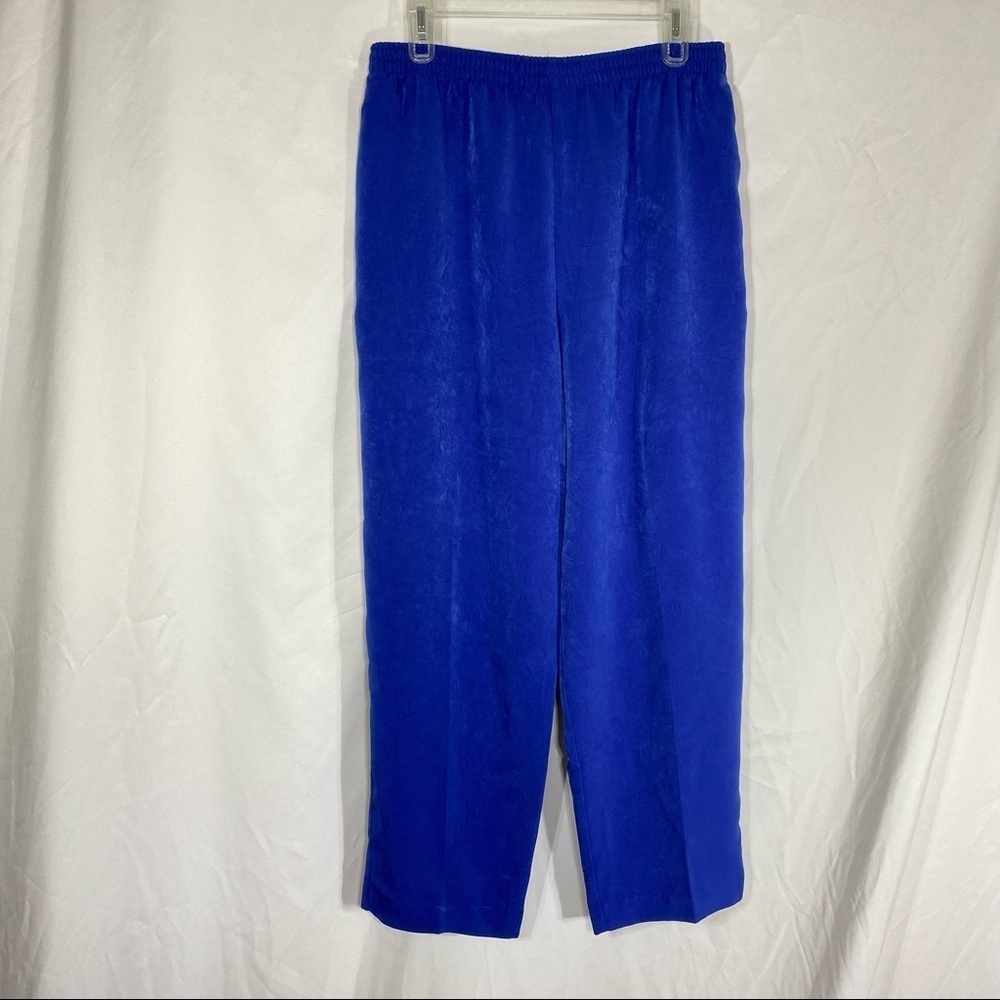 Sea Suns Vintage 3pc. Cobalt Blue Woman’s Pant Set *Petite* - Picture 9 of 16